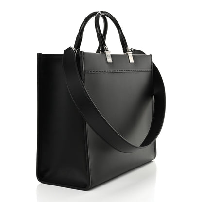 Fendi Vitello King Plexiglass Medium Fendi Sunshine Shopper Tote Black White 3 of 10