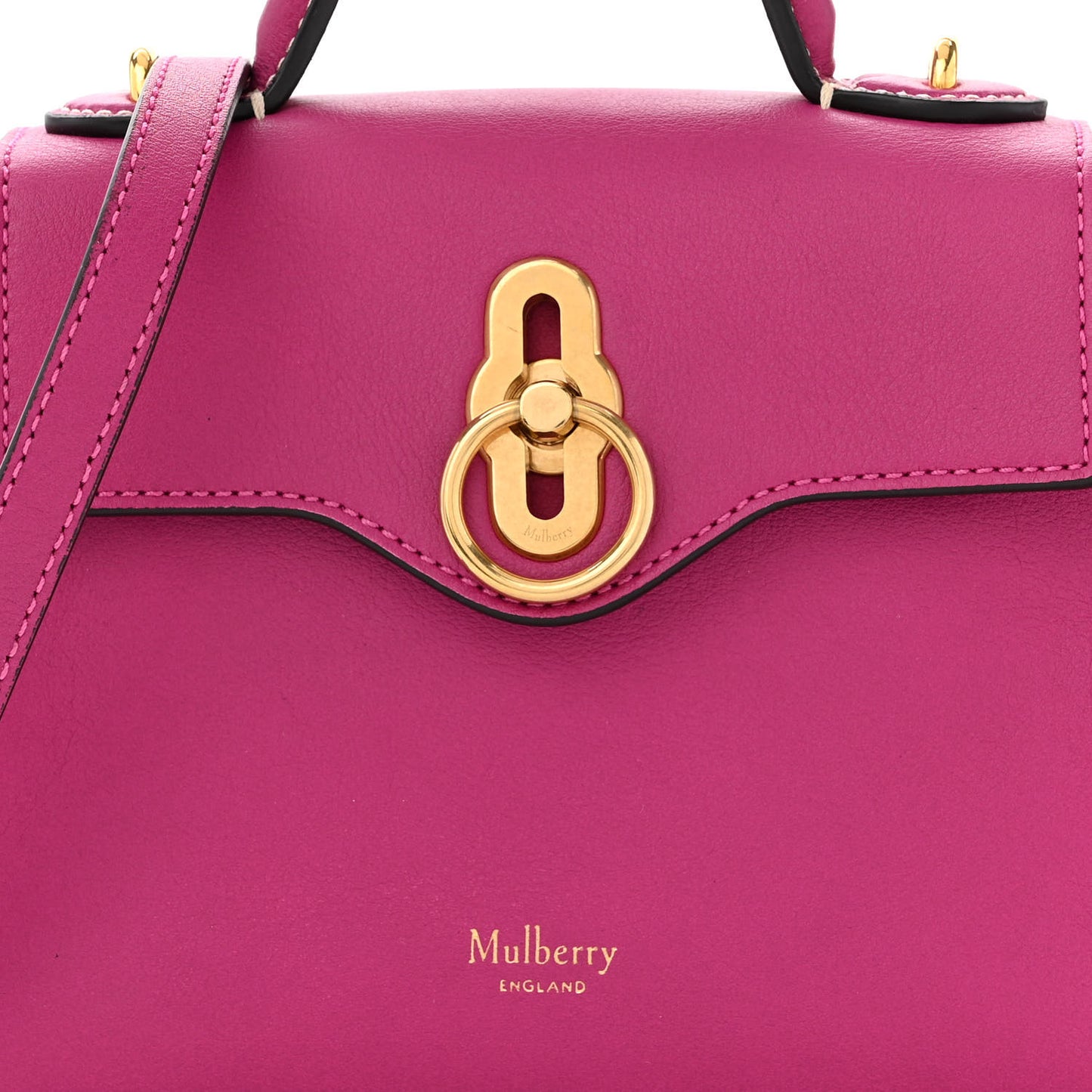 Small Classic Grain Calfskin Micro Seaton Pink