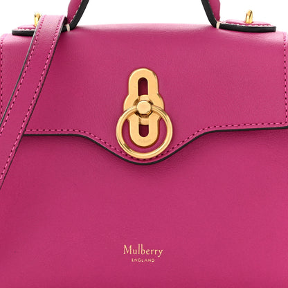Mulberry Small Classic Grain Calfskin Micro Seaton Pink 7 of 9