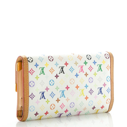 Louis Vuitton Monogram Multicolor Porte Tresor International Wallet White 3 of 8