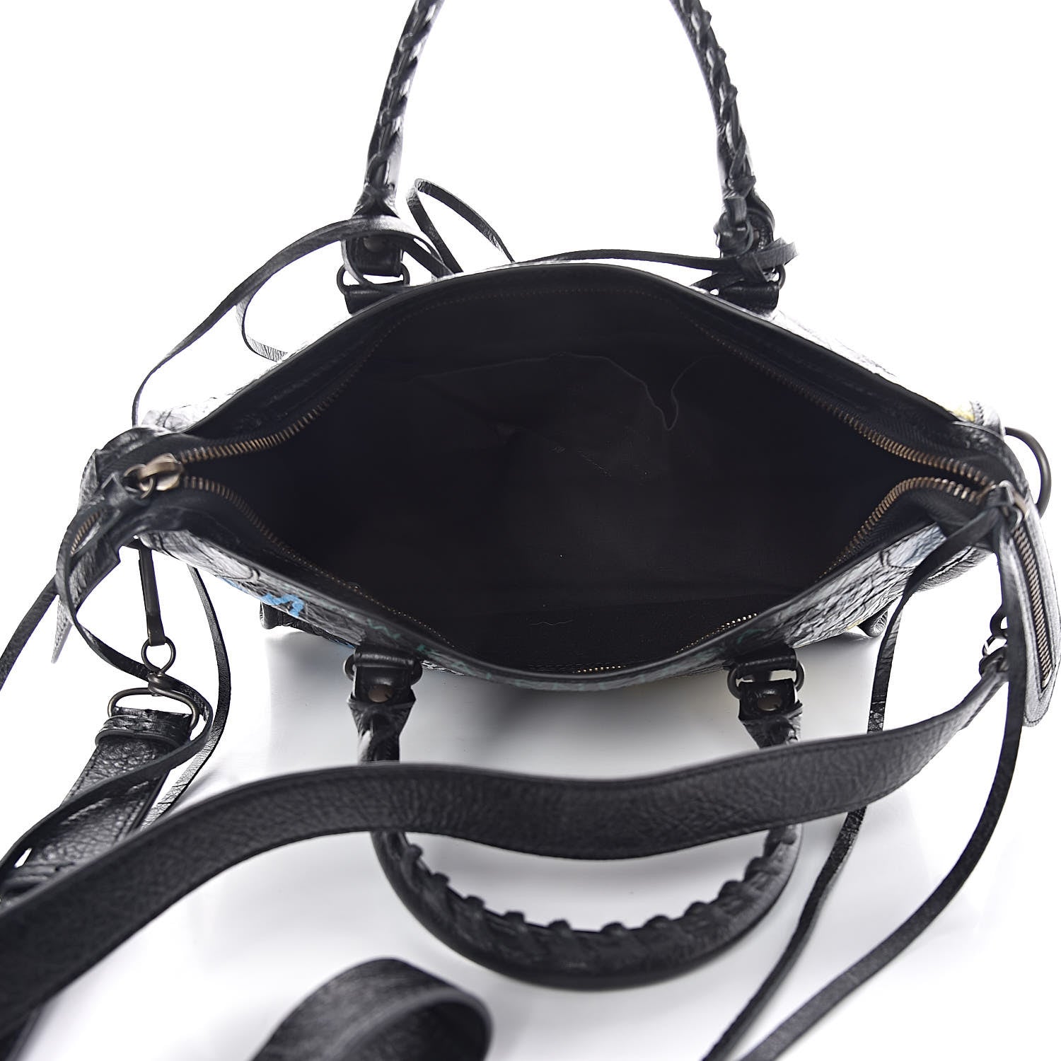 Balenciaga Agneau Graffiti All Over Classic Hardware S City Black Multicolor 5 of 10