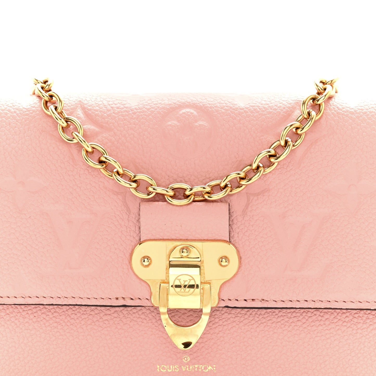 LOUIS VUITTON Empreinte Vavin Chain Wallet Rose Poudre
