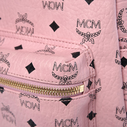 MCM Visetos Medium Side Studs Stark Backpack Pink 20 of 20