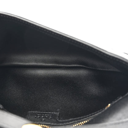 Gucci Roxy Calfskin Blondie Chain Shoulder Flap Bag Black 5 of 12