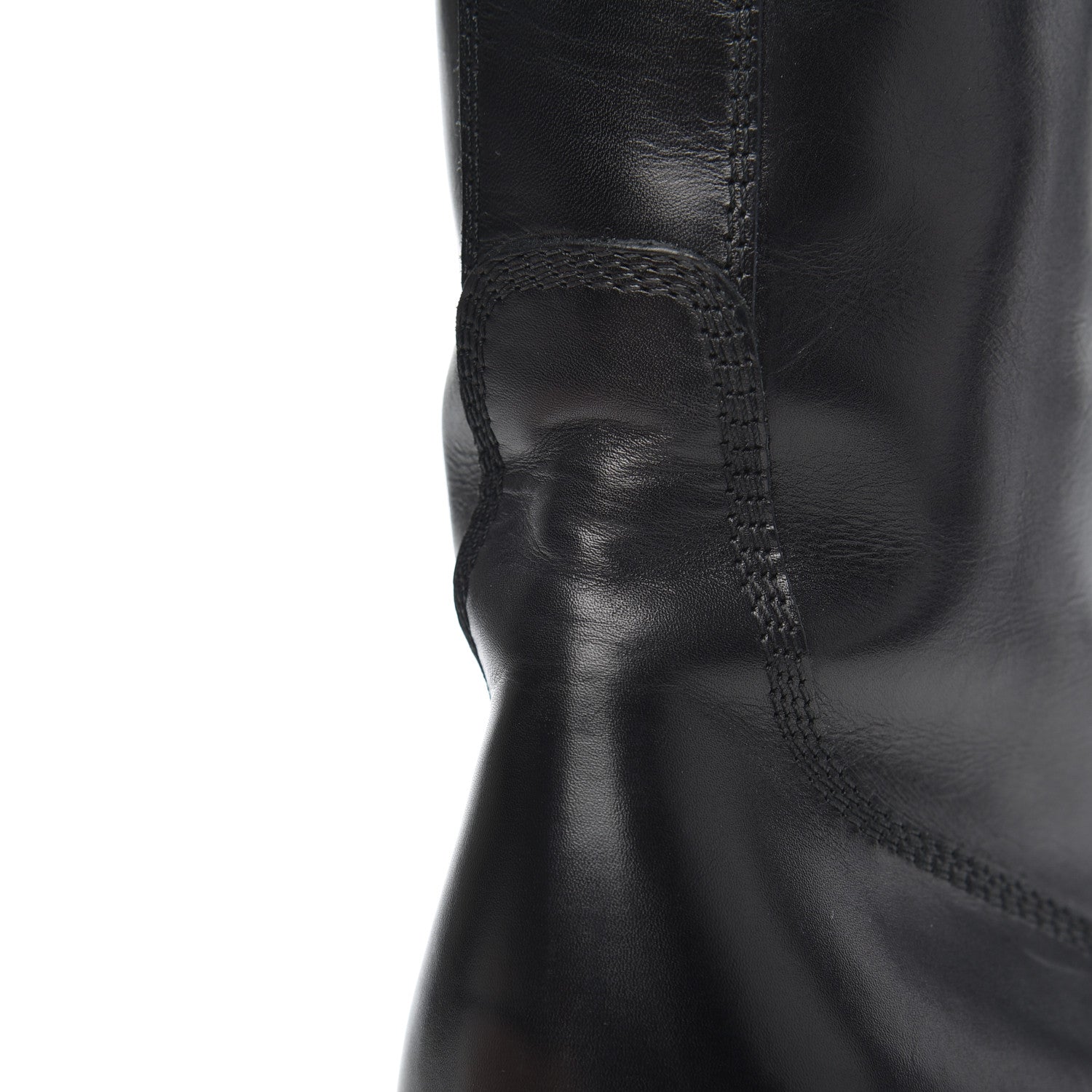 Chanel Lambskin Combat Boots 39 Black 11 of 18