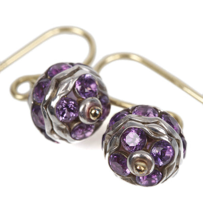 David Yurman 18k Gold Amethyst Dangle Earrings 4 of 5