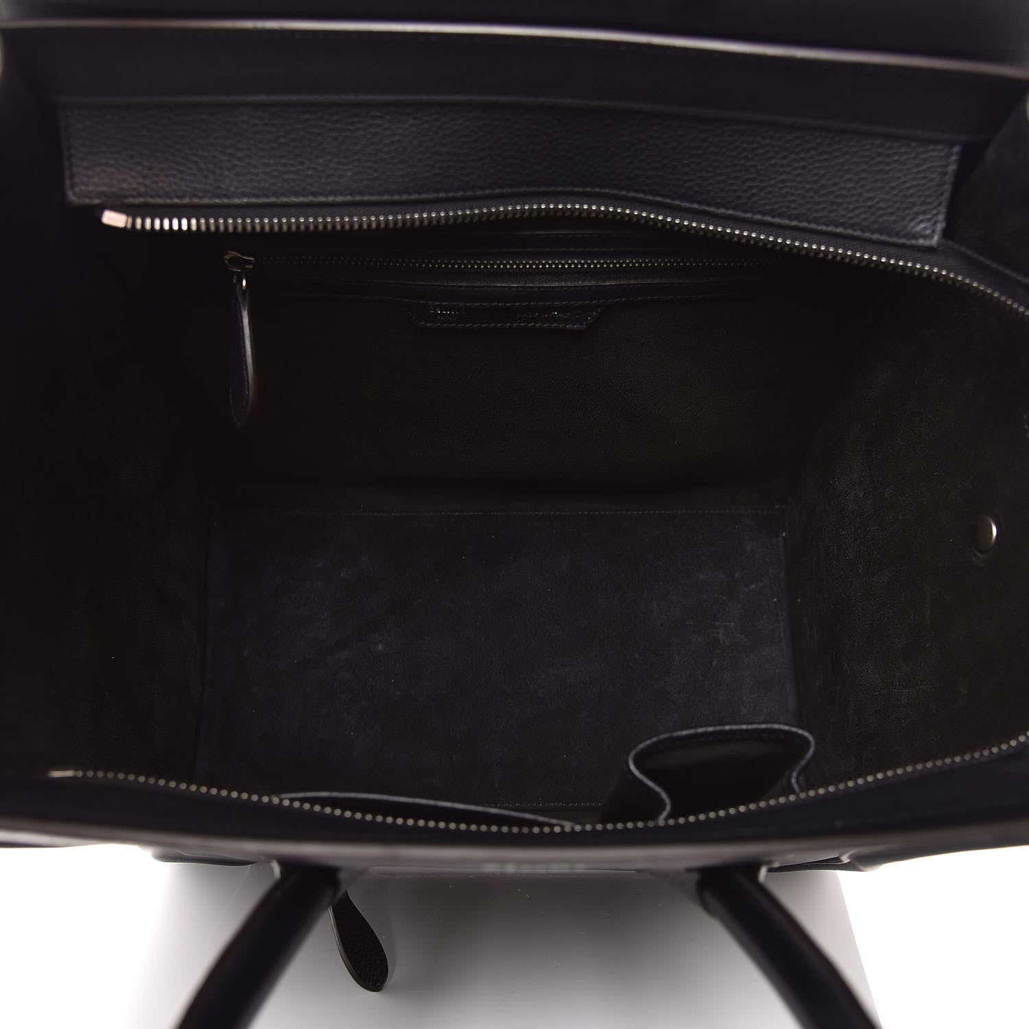 Celine Drummed Calfskin Mini Luggage Black 5 of 12