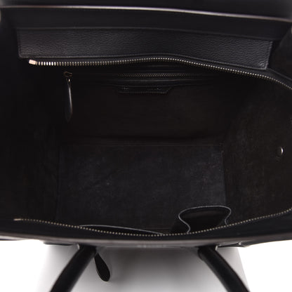 Celine Drummed Calfskin Mini Luggage Black 5 of 12