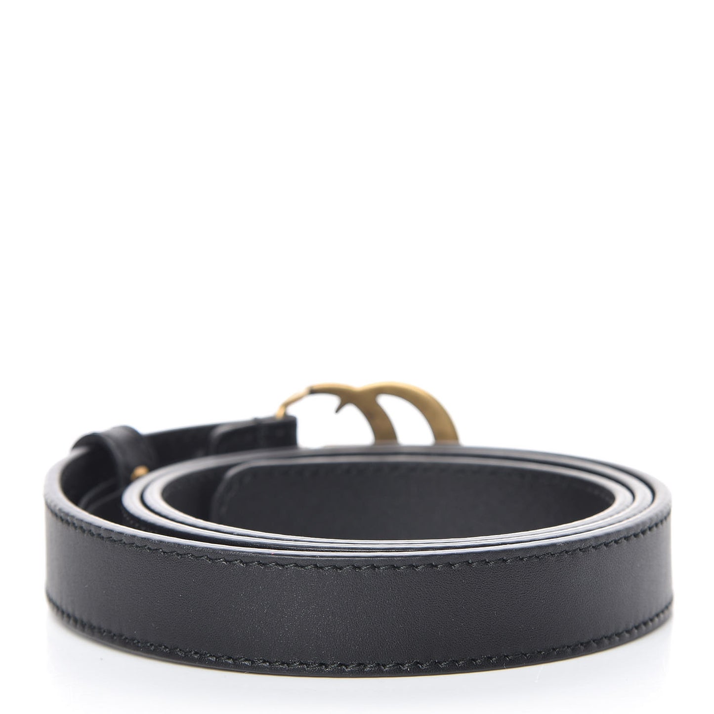 Calfskin Double G 20mm Belt 80 32 Black