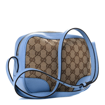Gucci Monogram Mini Bree Messenger Bag Beige Mineral Blue 3 of 11