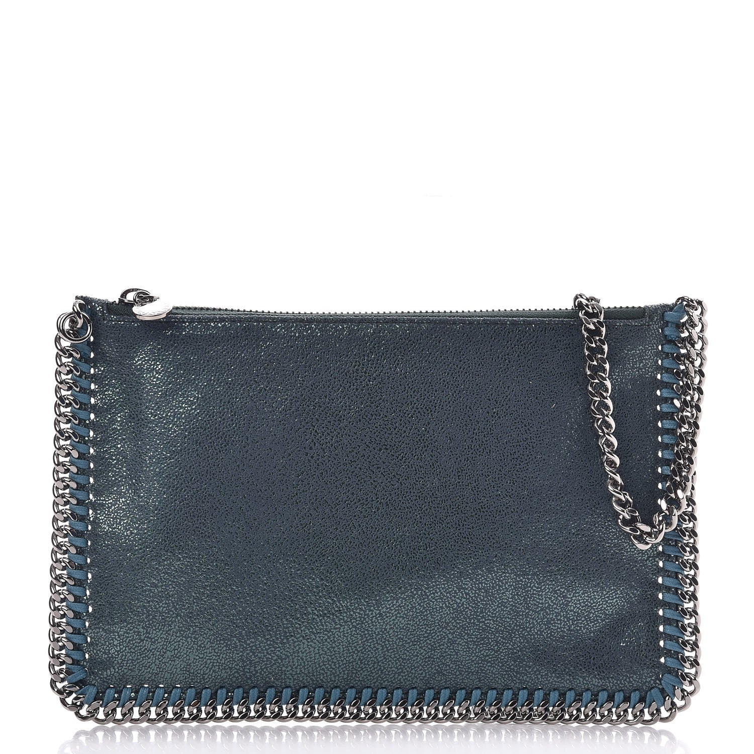 Stella McCartney Shaggy Deer Falabella Clutch Petroleum 1 of 5