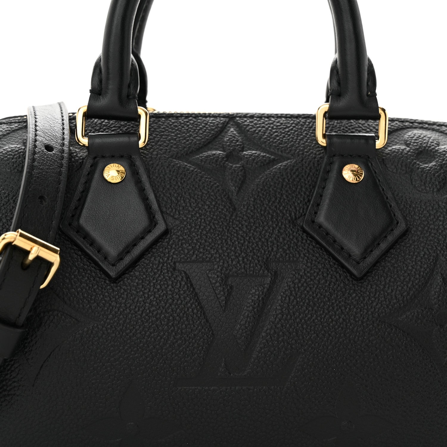 Louis Vuitton LOUIS VUITTON Empreinte Monogram Giant Speedy Bandouliere 20 Black 7 of 9