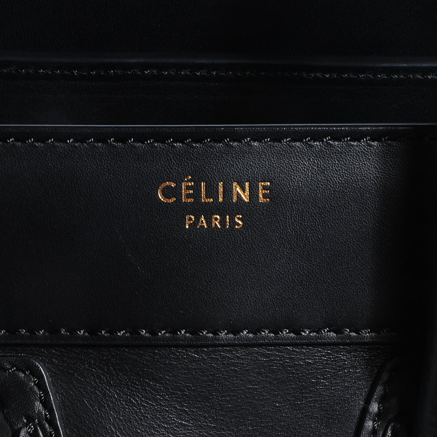 Celine Smooth Calfskin Micro Luggage Black 8 of 8