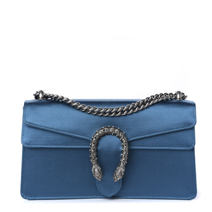 Gucci Satin Silk Crystal Small Dionysus Shoulder Bag Turchese Black Diamond 1 of 10