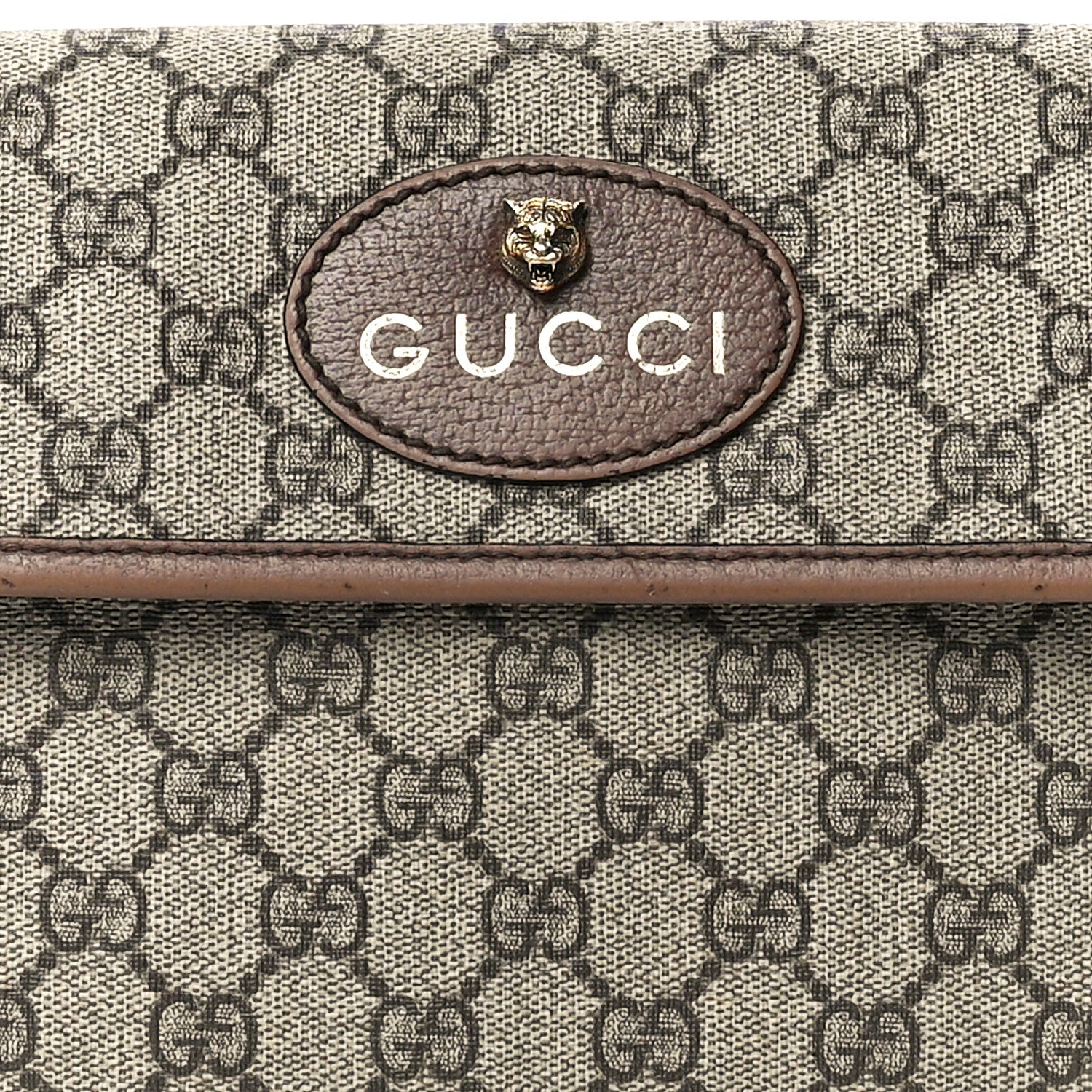 Gucci GG Supreme Monogram Neo Vintage Web Belt Bag Brown 8 of 11