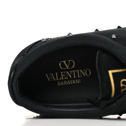 Valentino Garavani Canvas Rockstud Cityplanet Mens Sneakers 43 Black 8 of 10