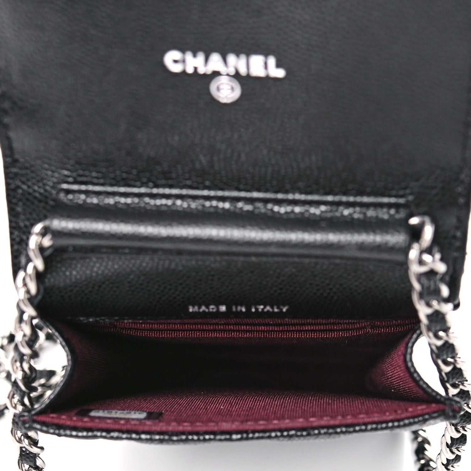 Chanel Caviar Quilted Classic Phone Holder Black 5 of 11