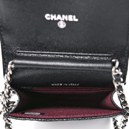 Chanel Caviar Quilted Classic Phone Holder Black 5 of 11