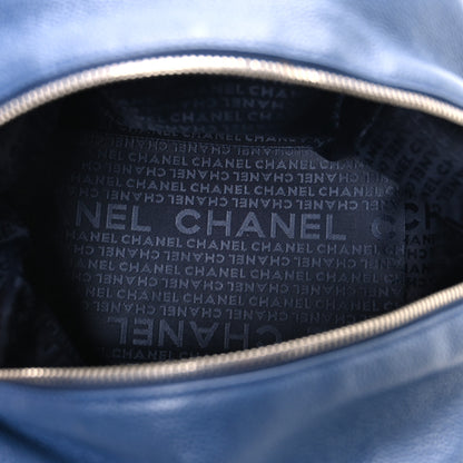Chanel Caviar Perforated Bowler Blue 5 of 11