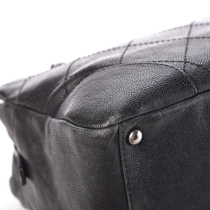 Chanel Distressed Caviar Outdoor Ligne Tote Black 10 of 11