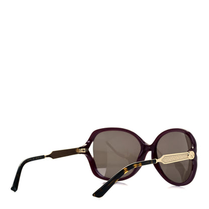 Gucci Acetate Oversized Butterfly Sunglasses GG 0076S Purple 4 of 9