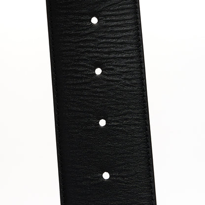 Saint Laurent Calfskin Cabochon Belt 80 32 Black 4 of 5