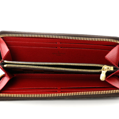 Louis Vuitton Damier Ebene Clemence Wallet Cherry 5 of 7