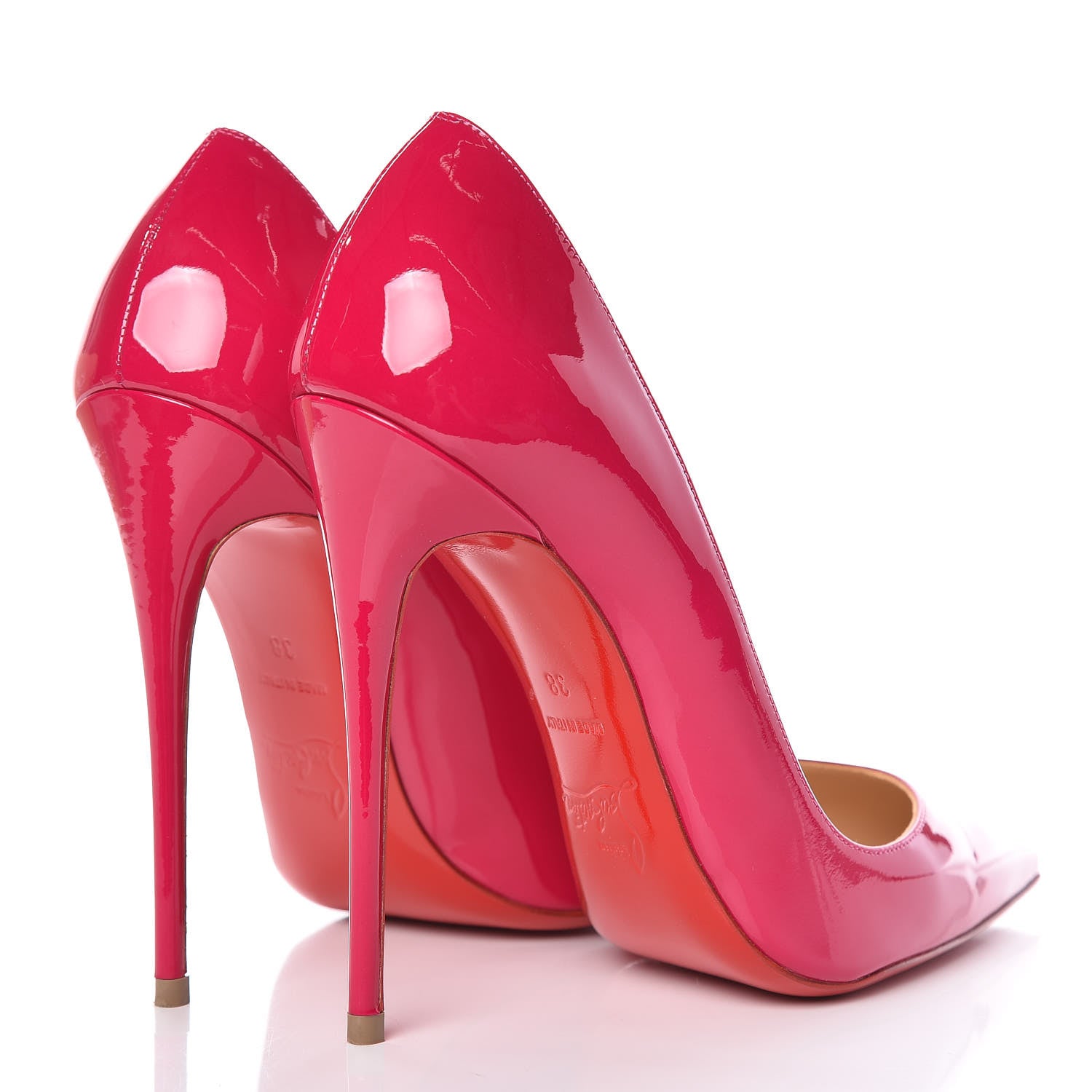 Christian Louboutin Patent So Kate 120 Pumps 38 Ultra Rose 4 of 11