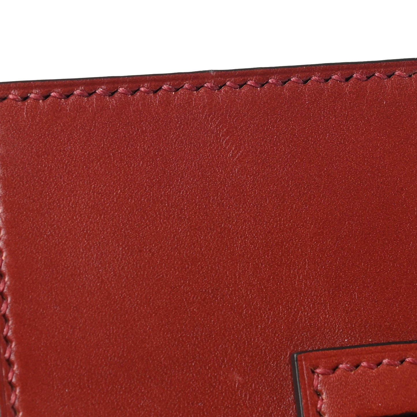 Calfskin Mini Vanity Case Clutch Scarlet Red