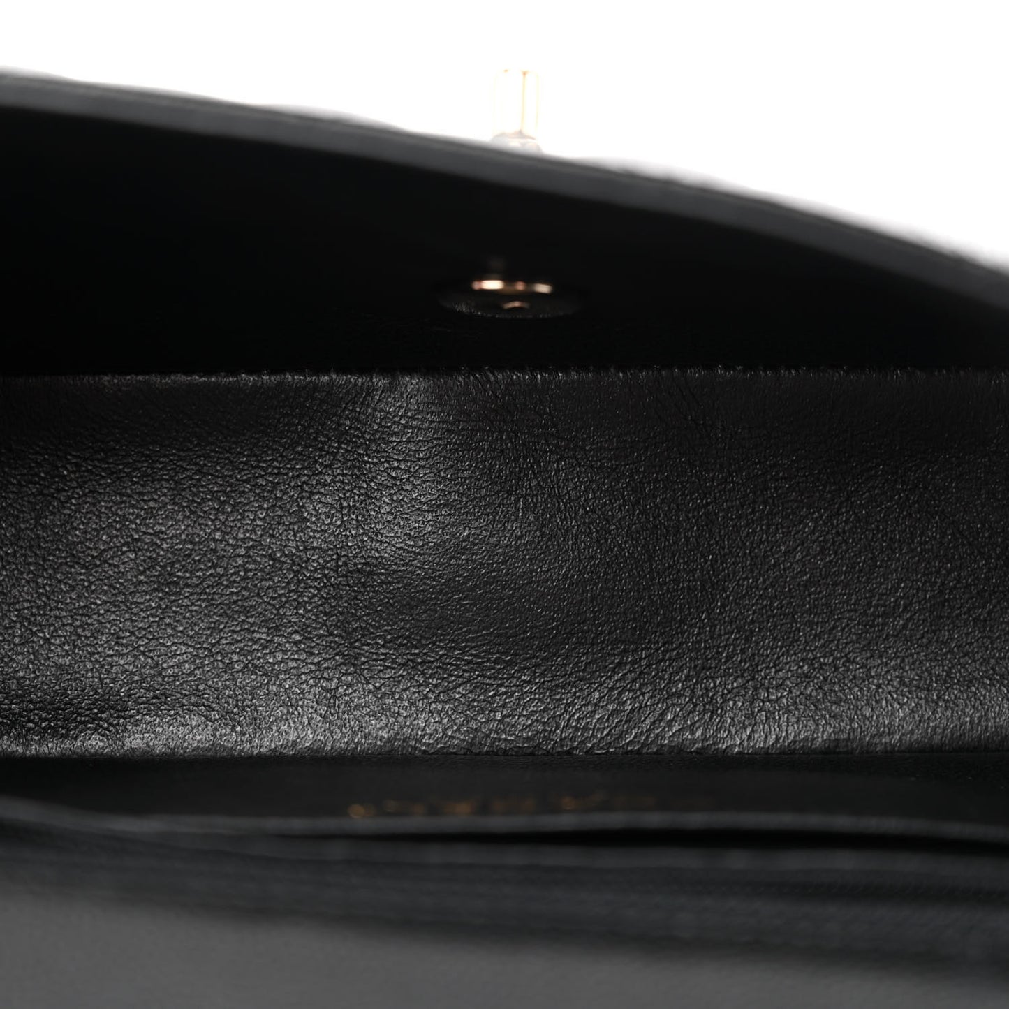 Caviar Quilted Mini Rectangular Flap Black
