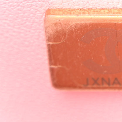 Chanel Tweed Quilted Mini Top Handle Rectangular Flap Light Pink 7 of 10