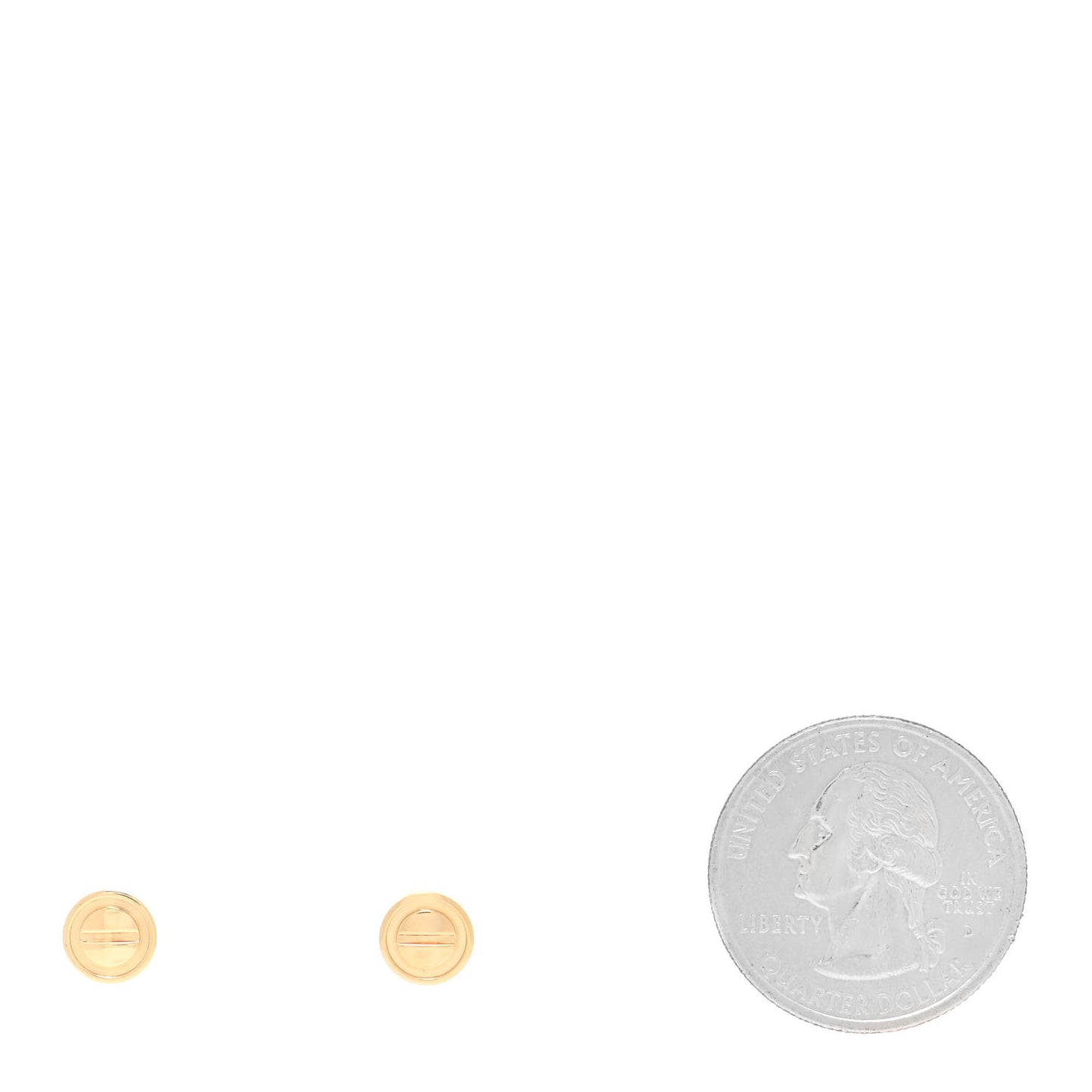 18K Yellow Gold LOVE Earrings
