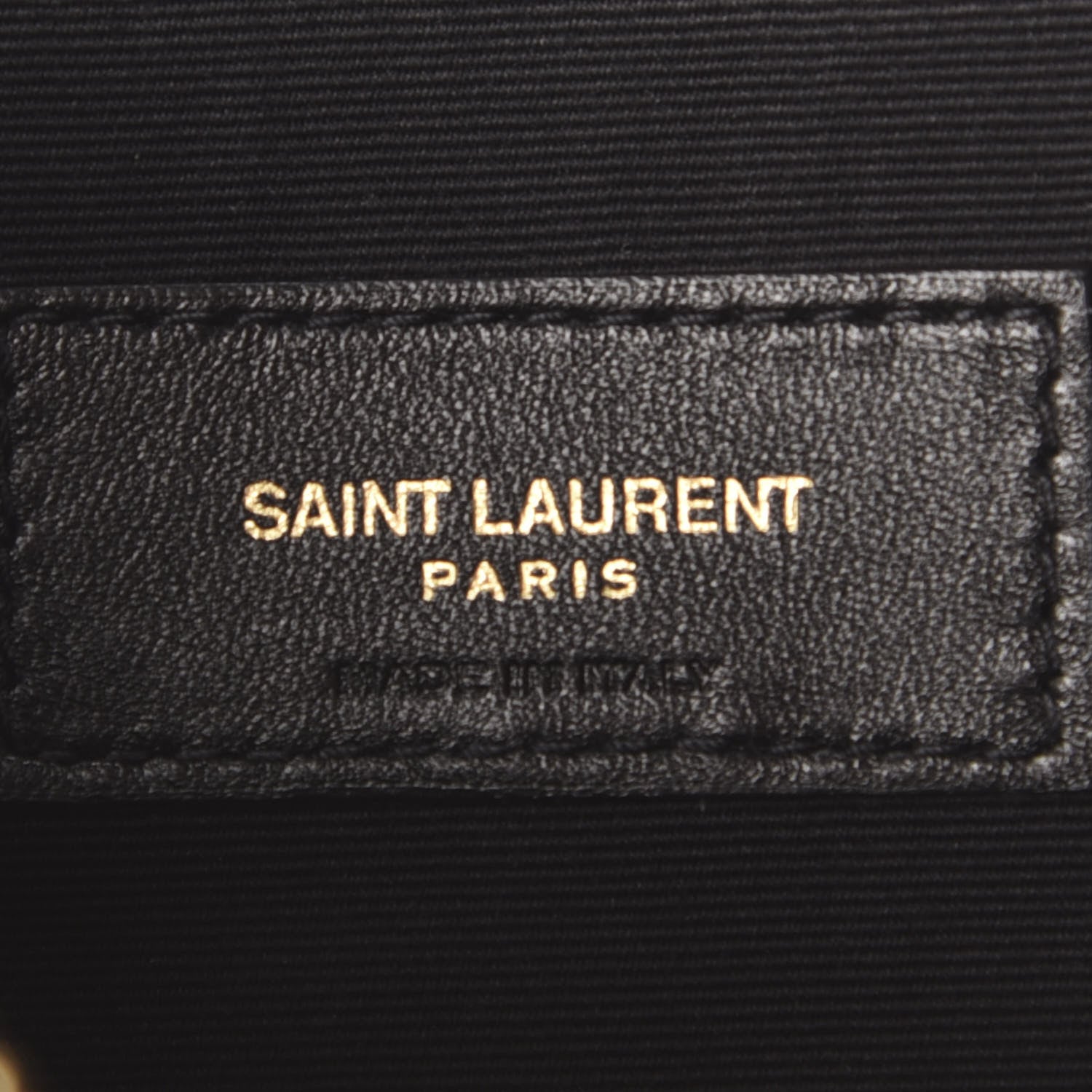 Saint Laurent Calfskin Matelasse Chevron Monogram A5 Wristlet Black 8 of 10