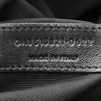 Saint Laurent Silk Carre Rive Gauche Print Patchwork Monogram Medium Jamie Multicolor White 7 of 10