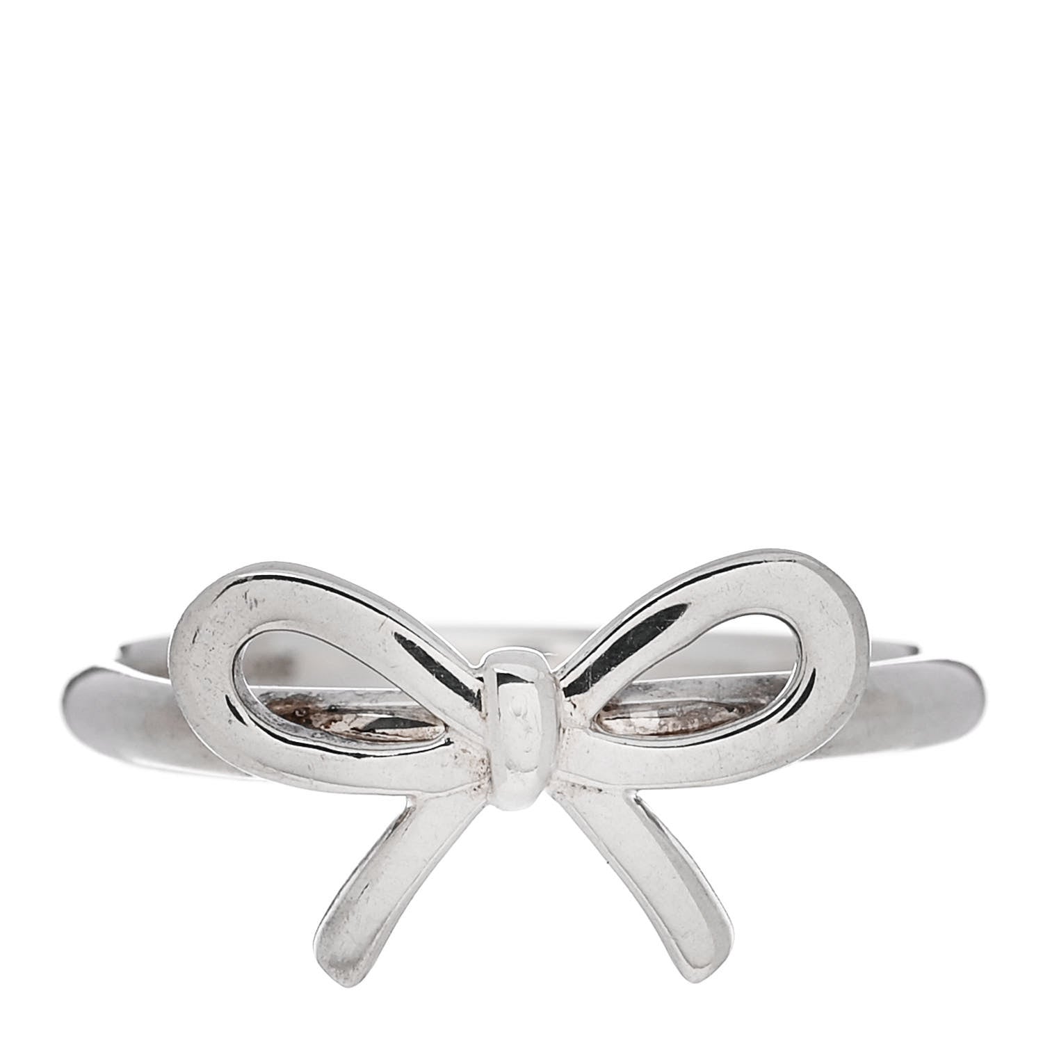 Tiffany Sterling Silver Bow Ring 57 8 1 of 4