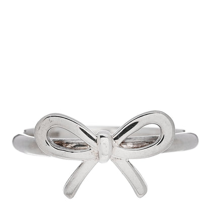 Tiffany Sterling Silver Bow Ring 57 8 1 of 4