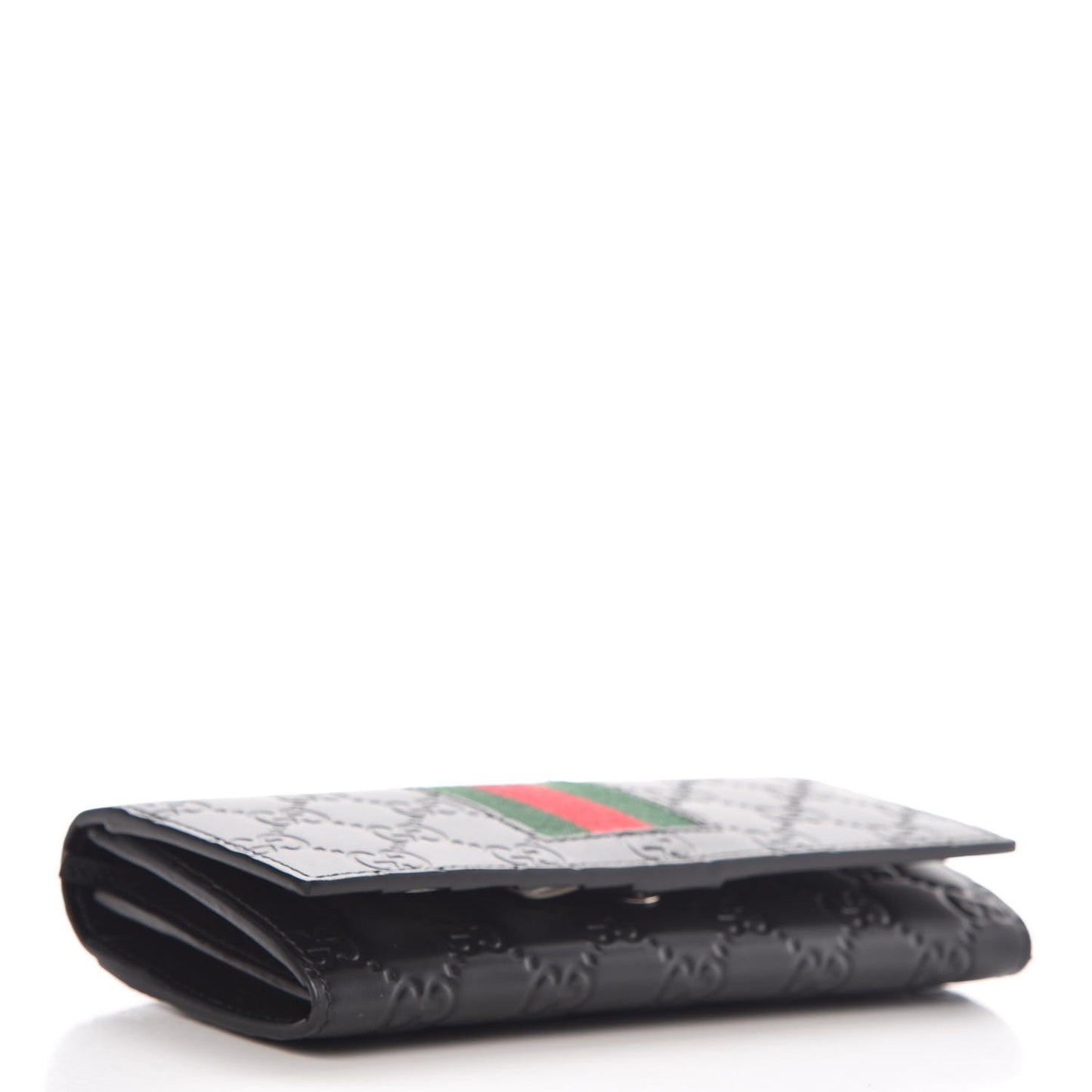Guccissima Signature Web New Web Continental Wallet Black