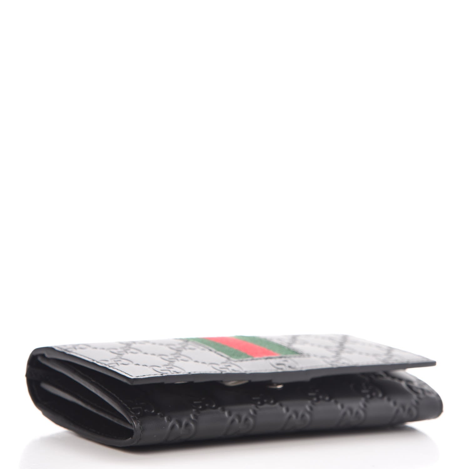 Gucci Guccissima Signature Web New Web Continental Wallet Black 4 of 7
