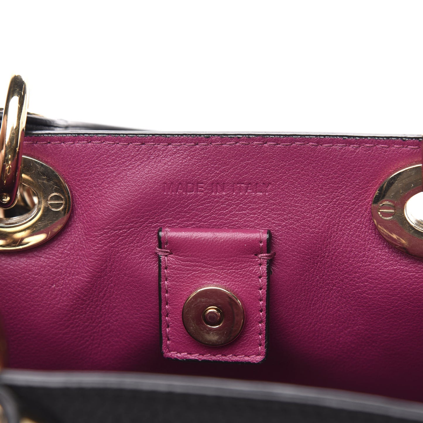 Bullcalf Small Diorissimo Tote Black Rose Indien
