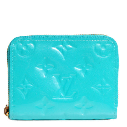 Louis Vuitton Vernis Zippy Coin Purse Wallet Blue Lagon 1 of 7
