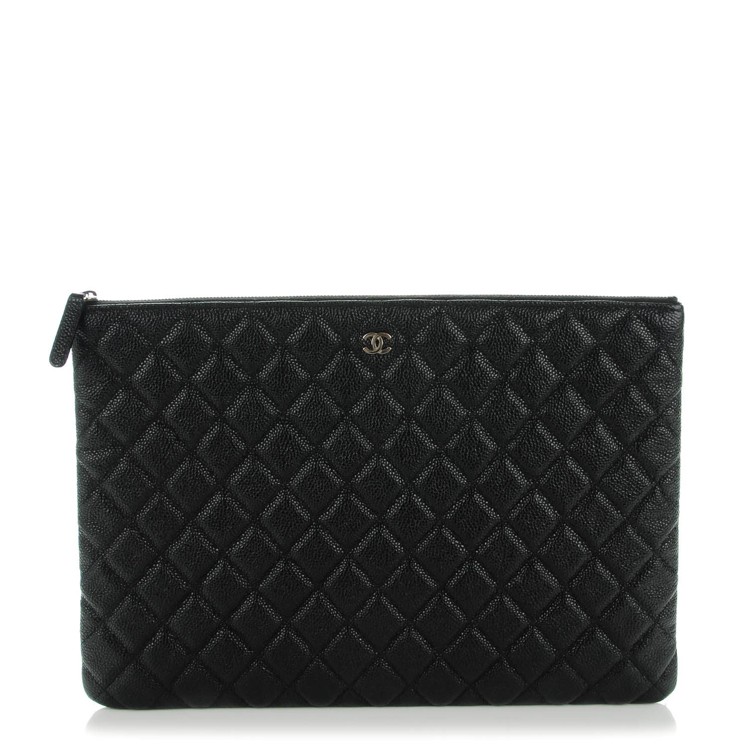Chanel Caviar Quilted Large Cosmetic Case Black 1 of 7