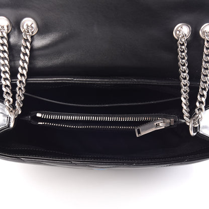 Saint Laurent Calfskin Y Quilted Monogram Small Loulou Chain Satchel Black 5 of 12