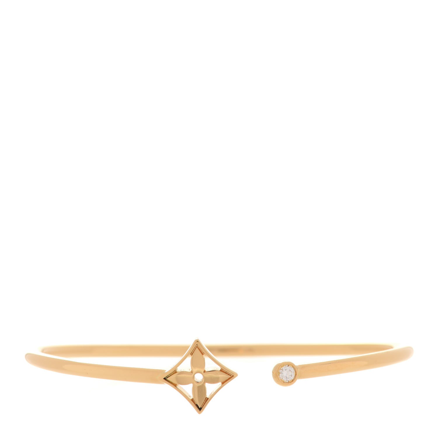 Louis Vuitton 18K Yellow Gold Diamond Idylle Blossom Twist Bracelet 1 of 5