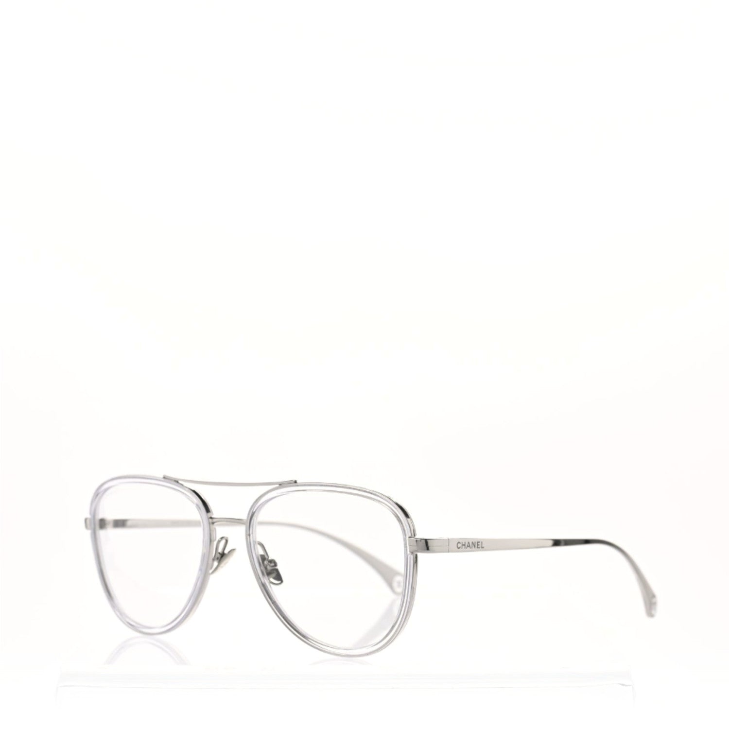 Chanel Acetate Pilot Eyeglasses 2196-S Clear 1 of 7
