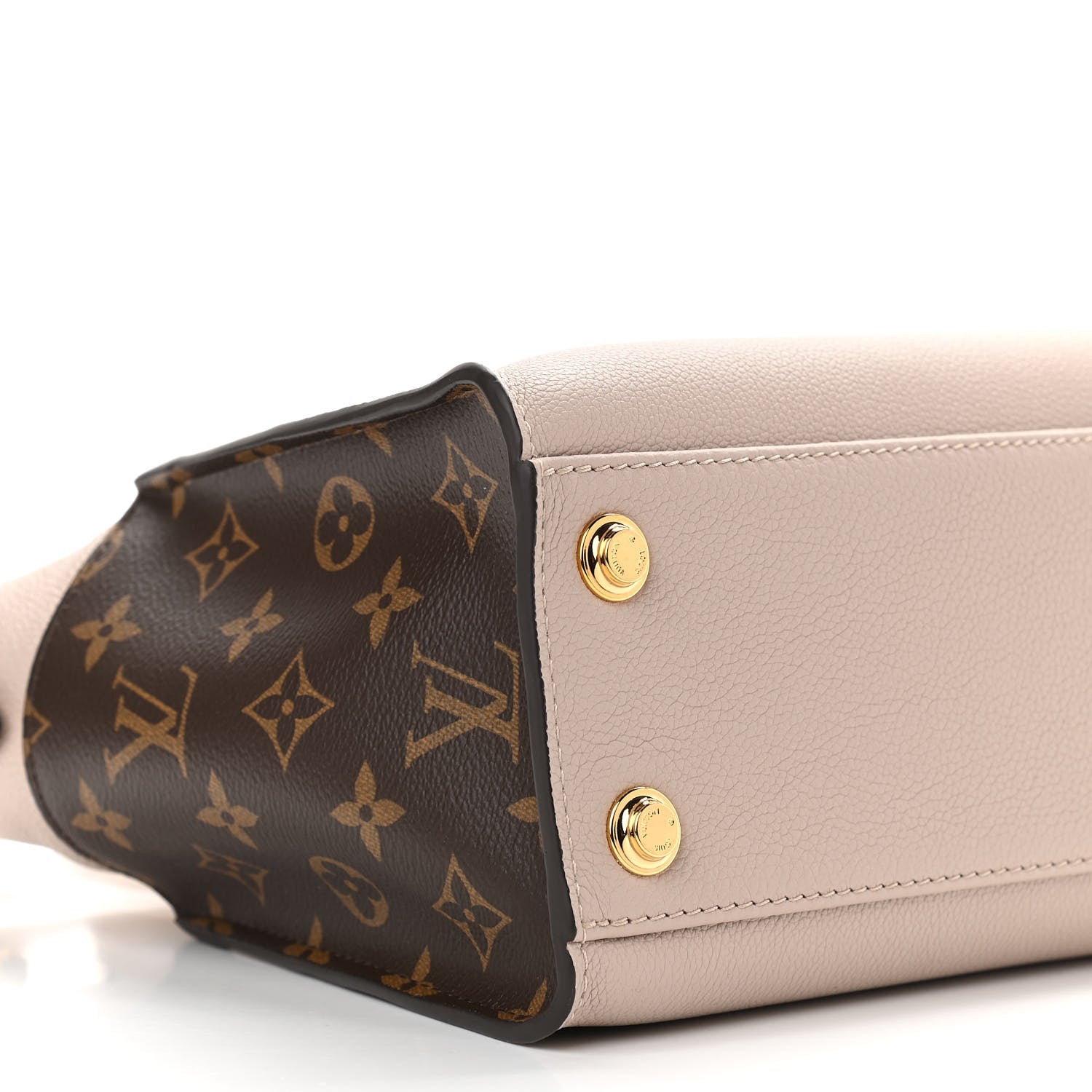Louis Vuitton Calfskin Monogram On My Side PM Greige 6 of 7