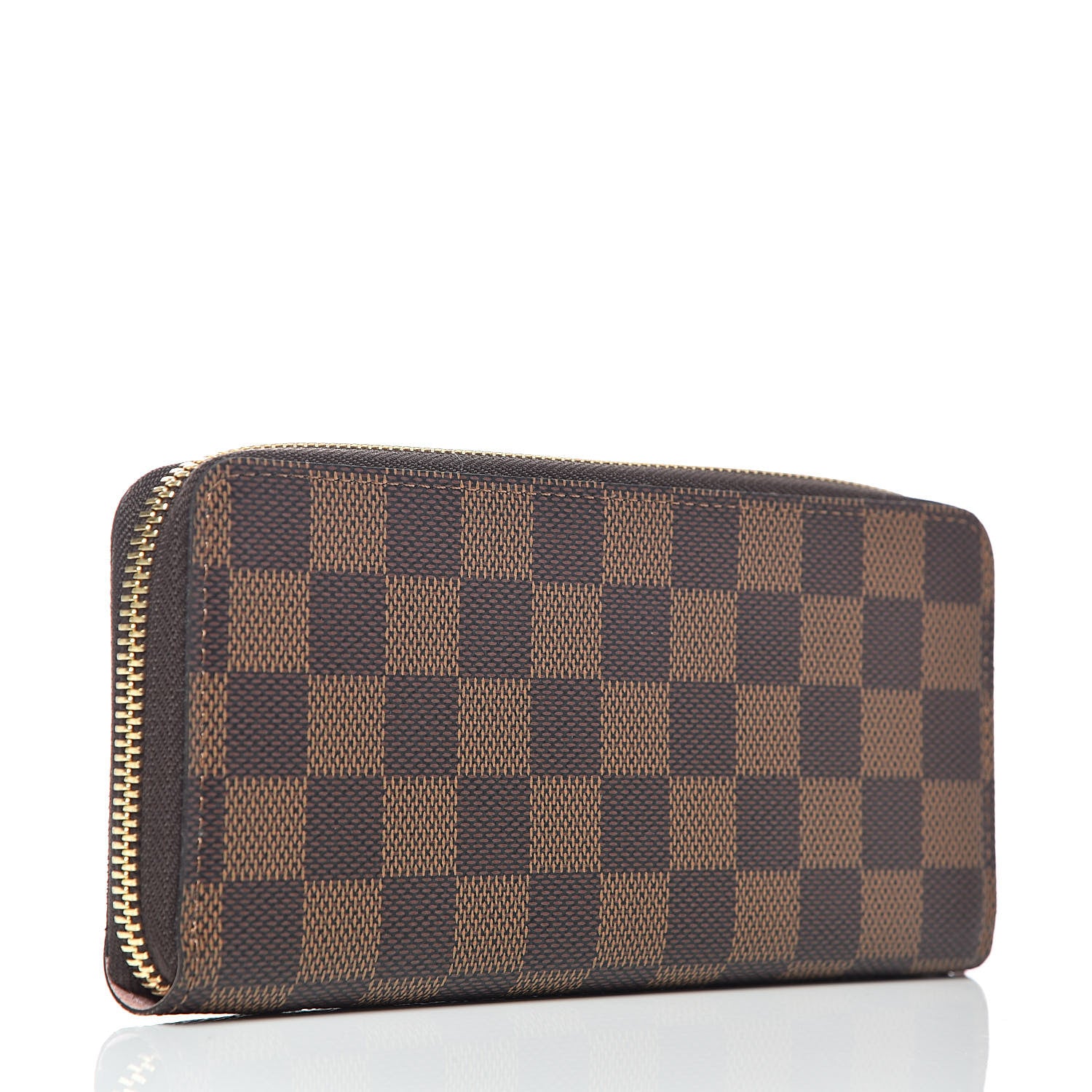 Louis Vuitton Damier Ebene Clemence Wallet Rose Ballerine 3 of 6