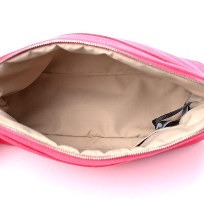 Hermes Cotton Bolide Travel Cosmetic Pouch Rose Extreme 5 of 13