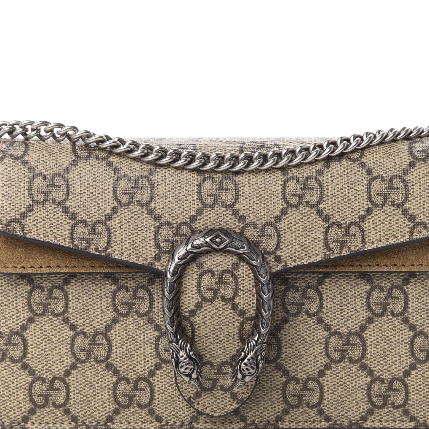 GG Supreme Monogram Super Mini Dionysus Shoulder Bag Taupe