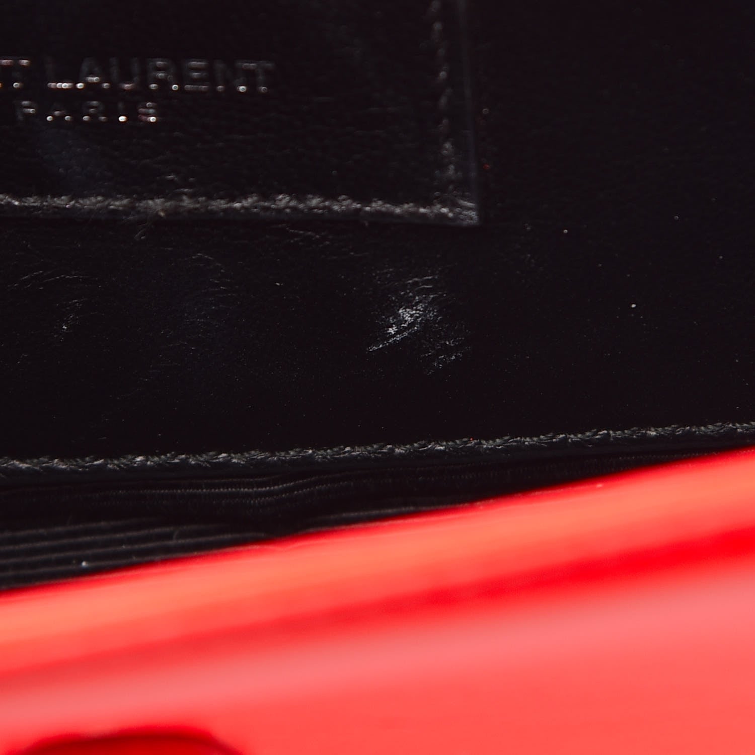 Saint Laurent Smooth Calfskin Monogram Small Kate Satchel Neon Orange 13 of 15