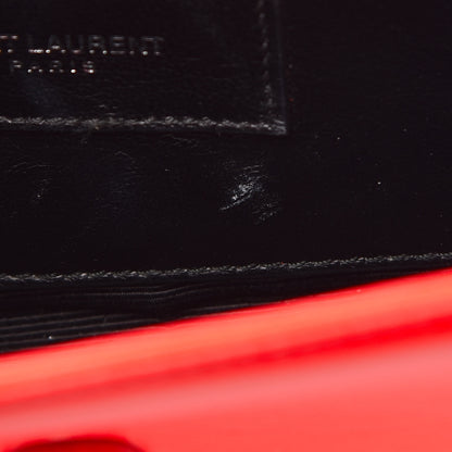 Saint Laurent Smooth Calfskin Monogram Small Kate Satchel Neon Orange 13 of 15